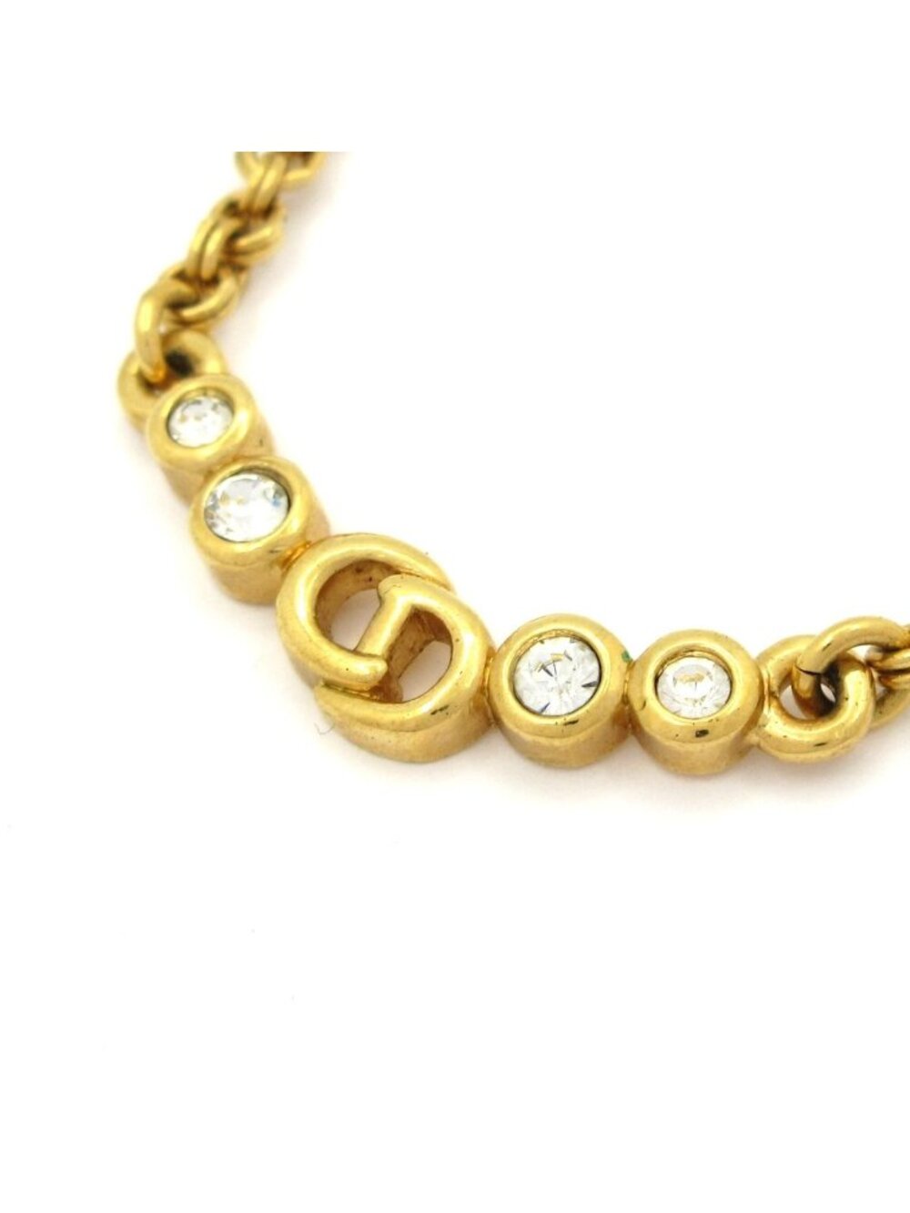 Dior Necklace Gold Clear